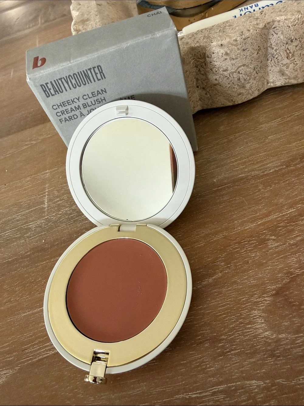 New beautycounter Cheeky Clean Cream Blush — Chai Neutral Cream